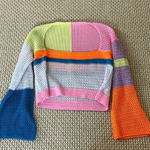 Knit Crotchet Trendy Top